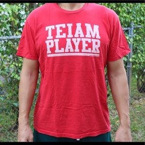 Local Celebrity t shirt sz Large “TEIAM PLAYER”